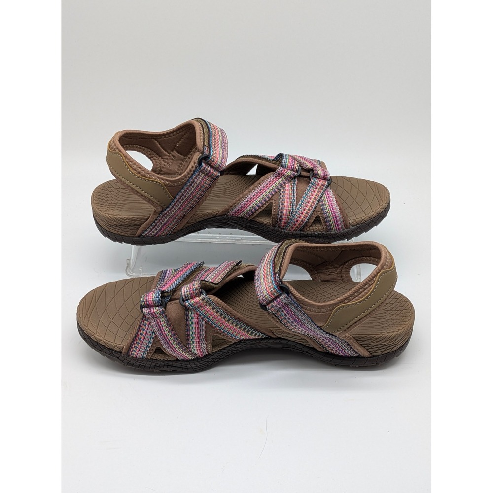 WHITIN Women's Sport Hiking Sandals Multicolor Hook Loop Comfort Size US 10